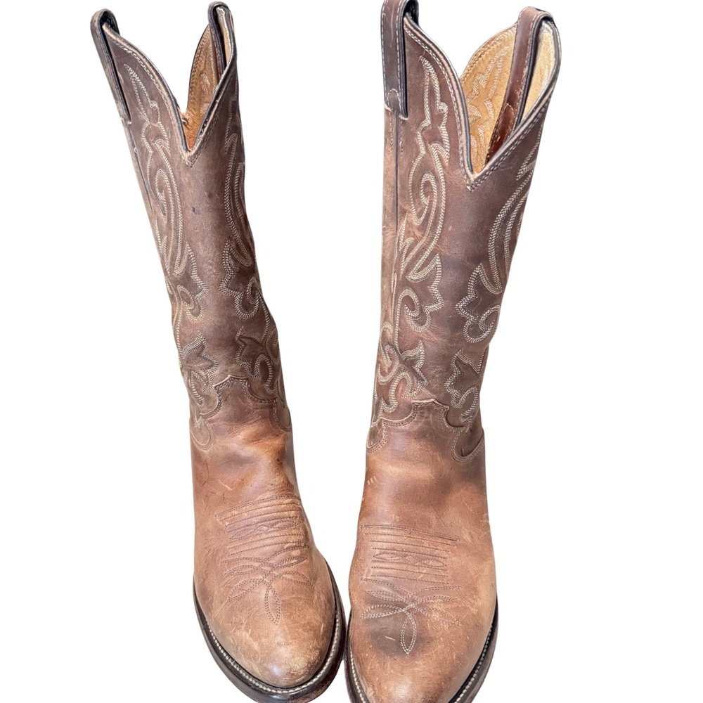 Justin Boots Brown Cowboy Western Boots